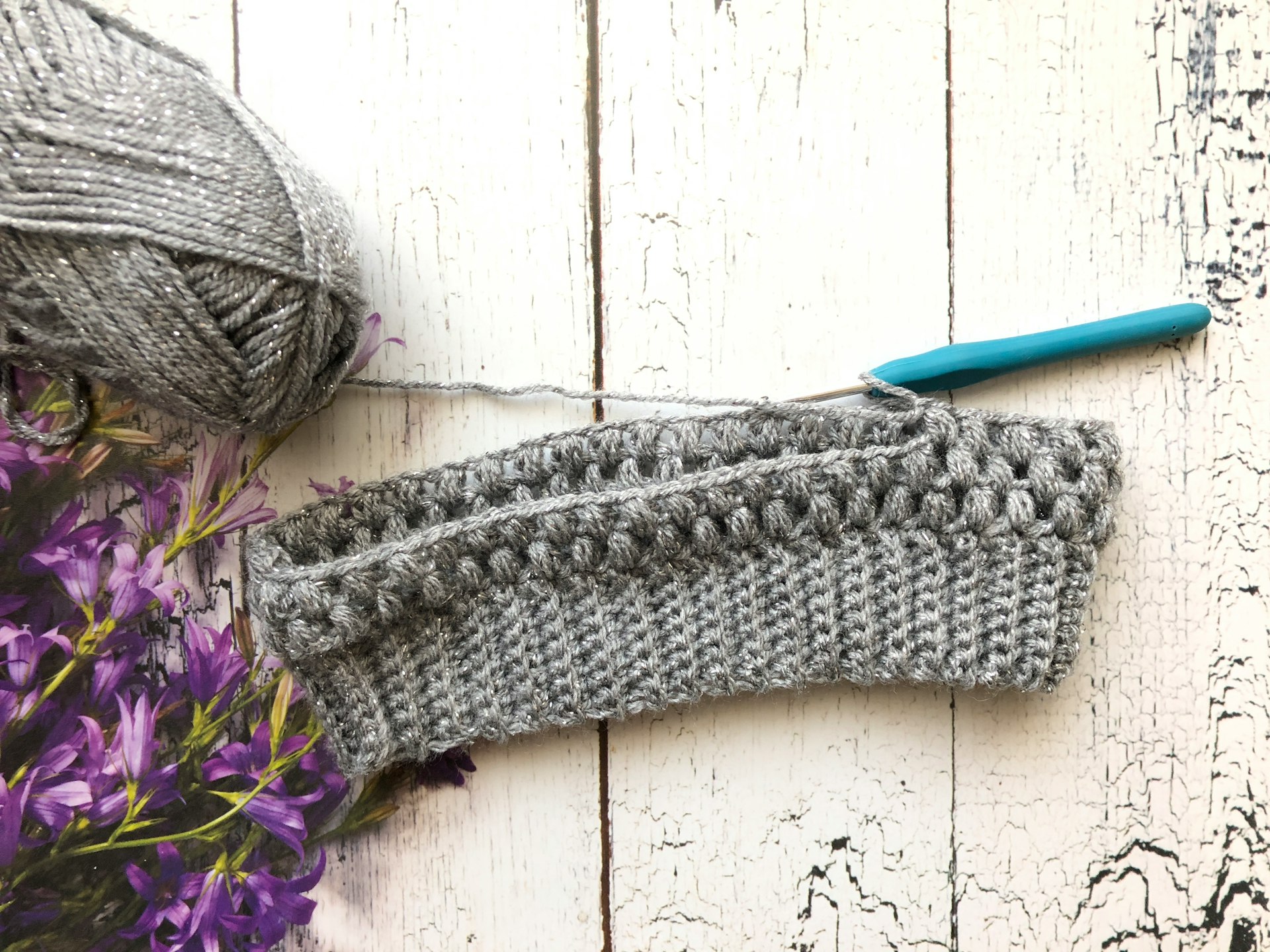 gray knit textile and gray yard